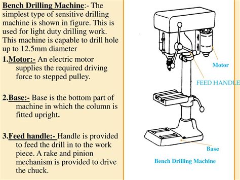 work instruction for drilling machine